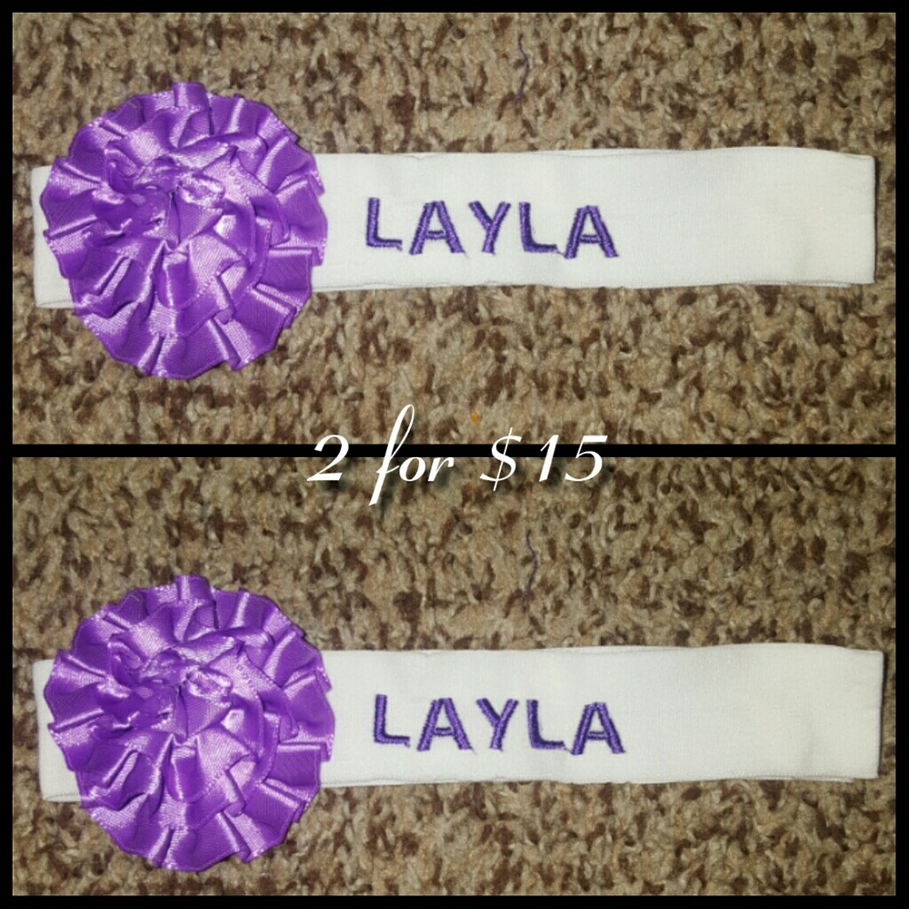 Personalized head bands